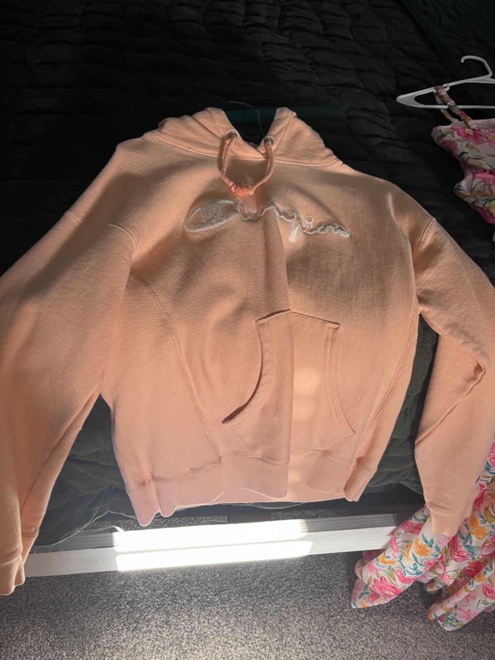 Champion Peach Logo Hoodie